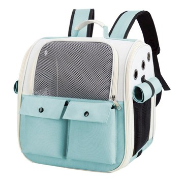 透氣可折疊雙肩寵物包  36 x 25 x 38cm  1個  綠色