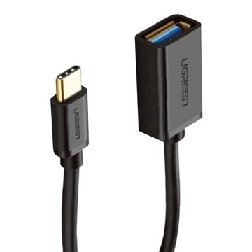 UGREEN 綠聯 USB3.0 Type-C OTG傳輸線  15cm  黑色  1條