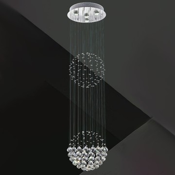 不鏽鋼面板進口水晶珠吊燈 F37-21-90983