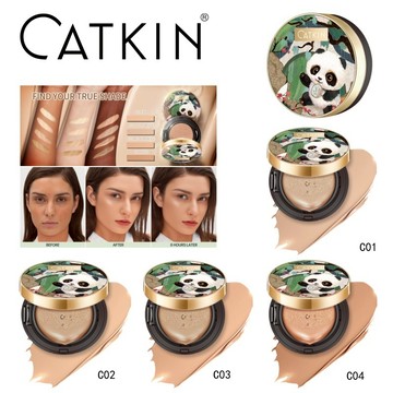 卡婷熊貓樂園系列熊貓氣墊BB霜遮瑕持久保濕控油可愛萌動彩妝輕盈鎖妝粉底液學生黨化妝品