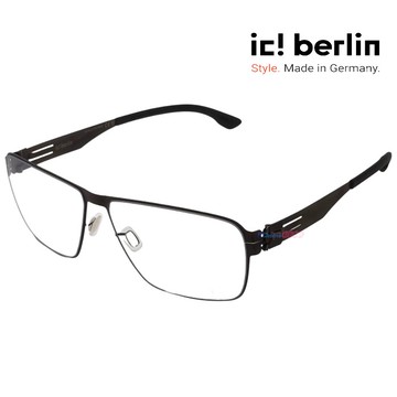 【ic! berlin】Thorsti S. Large Graphite 德國薄鋼眼鏡 公司貨