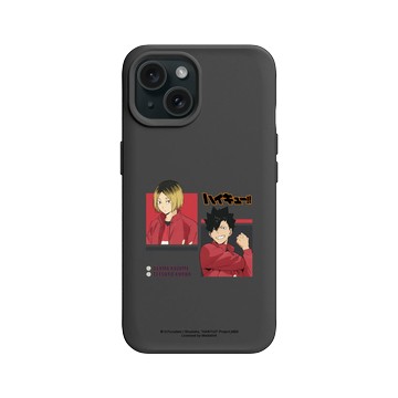 iPhone 15 SolidX 黑 - 排球少年 Haikyu!! - 孤爪研磨 & 黑尾鐵朗 02