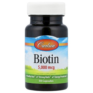Carlson, 生物維生素，5000 微克，50 粒膠囊