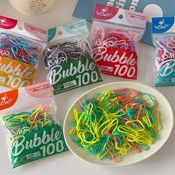 Baby童衣 高彈力一次性小橡皮筋 兒童彩色綁髮皮筋100根入 11765