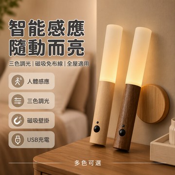 🐰歡喜兔🐰 智能感應燈 人來即亮小夜燈 入戶門感應燈 樓道玄關燈 充電式壁燈 床頭閱讀燈