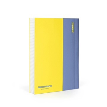 FANTASTICPAPER 落紙如飛筆記書 XL（檸檬x深藍、空白）