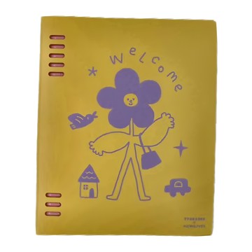 KOKUYO 國譽 TYAKASHA聯名8孔活頁本U罫 A5  黃色  1個