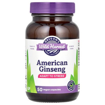 Oregon's Wild Harvest, 花旗參，1000 毫克，50 粒全素膠囊（每粒膠囊 500 毫克）