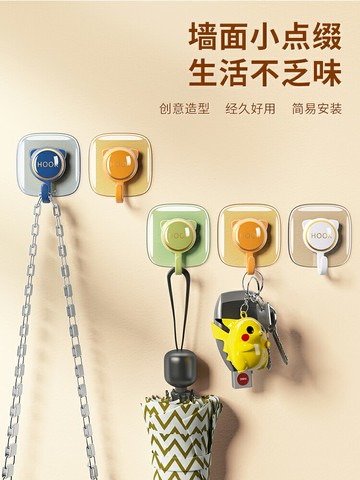 免打孔掛鉤粘膠強力承重門后粘鉤廚房浴室墻壁墻面無痕書包掛架子