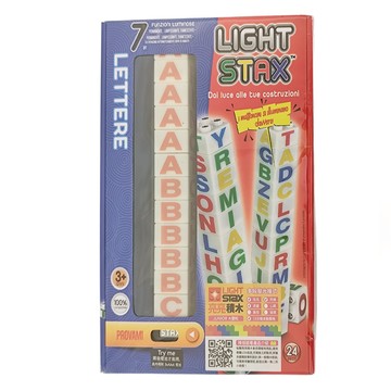 Light Stax 大顆粒字母發光積木組 安全ABS材質 字母學習 激發創造力  1盒