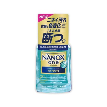 LION 奈米樂NANOX one酵素強洗淨超濃縮洗衣精-PRO強效380g/綠瓶(室內晾曬消臭護色衣物洗劑)