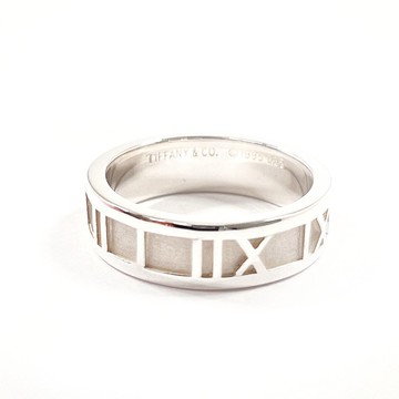 【日本直送 中古美品】12.5號 蒂芙尼 TIFFANY&Co. Atlas 戒指 純銀 925 男女適用