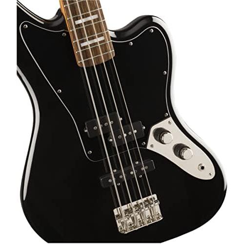 フェンダーSquier Classic Vibe Jaguar Bass Black Bundle with Gig Bag, Instrumen