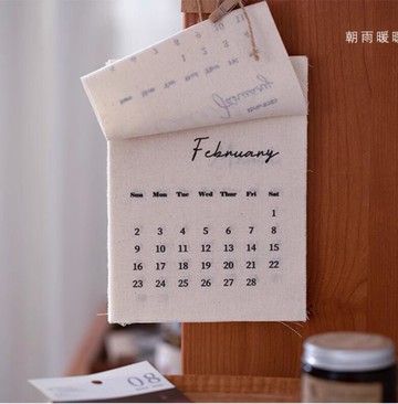 2025年日歷掛畫ins風文藝年歷掛歷民宿房間布置創意墻面裝飾掛件【繁星小鎮】
