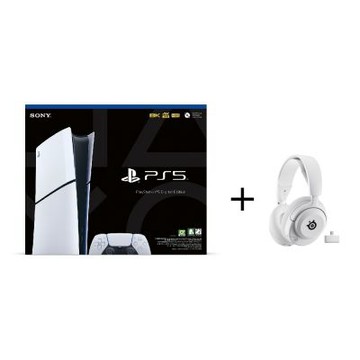 PlayStation PS5 Slim 數位版 + Steelseries 賽睿 Nova 5P 無線耳麥 白色 台灣公司貨