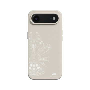 iPhone Air SolidX 貝殼灰 - 迪士尼-星際大戰 Star Wars - 千年鷹-線條白