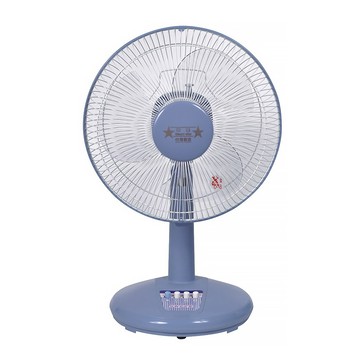 雙星牌 12吋桌扇  TS-1203  3葉扇  水藍/粉紅  台灣製造  顏色隨機