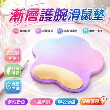 【年度冠軍🏆】辦公室手托 電腦手托 滑鼠墊 桌面護腕墊 鍵盤護腕墊 滑鼠護腕墊 長時間辦公手托 柔軟手腕墊 護腕滑鼠墊
