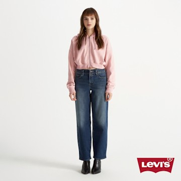 Levis 女款BAGGY DAD 中腰牛仔褲 直筒 丹寧 Performance Warm 保暖褲 熱賣單品