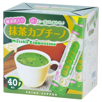 Seiko coffee 經典沖泡飲品 抹茶卡布奇諾風味  12g  40個裝  1組