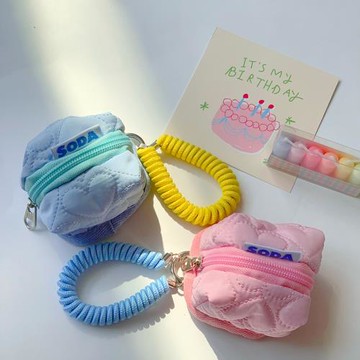 SEEUSODA原創可愛奶油系通用耳機包Insta360 Go Ultra收納包