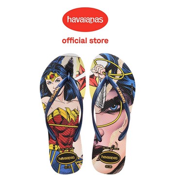 Havaianas哈瓦仕 拖鞋 夾腳拖  神力女超人 藍 Slim Wonder Woman 4149873-1636W