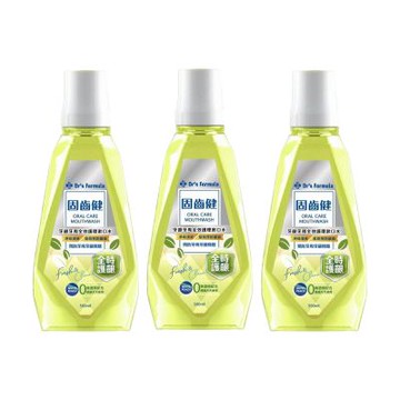 《台塑生醫》Dr s Formula固齒健牙齦牙周全效護理漱口水(清新綠茶)500ml(3罐/組)