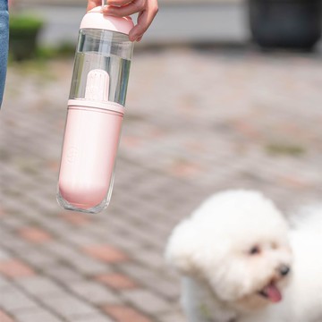 AIWO艾窩 寵物外出隨行杯 330ml（粉色）_廠商直送