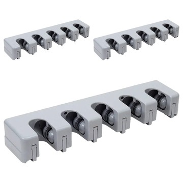 巧巧 5孔拖把懸掛器 42 x 9.2 x 6.6cm  灰色  3個