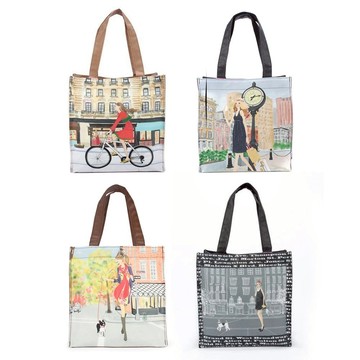 Reiko Aoki青木禮子紐約風情彩繪插畫肩背包(任選)730018｜GoBrand購名牌