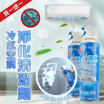 冷氣空調淨化清潔劑500ml,買1送1,共2入