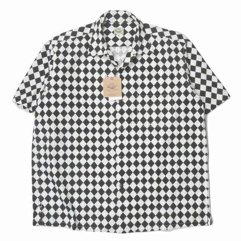 ＜6(ROKU)＞DIAMOND PRINT SHIRT/シャツ