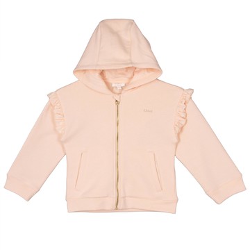 Chloé Kids 嬰幼兒荷葉邊飾連帽外套