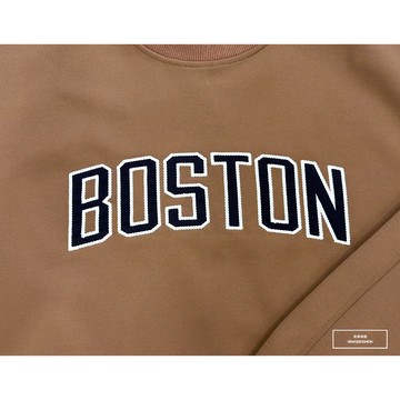 E7th.厚磅波士頓字繡大學T-咖(E7SB55322309)