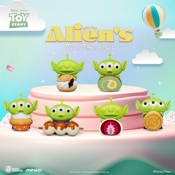 【迪士尼Disney】三眼怪 下午茶系列盲盒(隨機出貨)(拆封不退)【墊腳石】玩具總動員 盒玩 公仔 擺飾