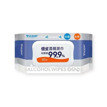 US BABY 酒精濕巾超厚型20抽 - 24包組
