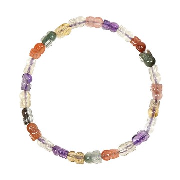 【正佳珠寶】多寶礦石 頂級極淨貔貅 6g 水晶貔貅手珠