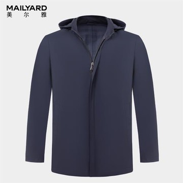 MAILYARD/美爾雅風衣 商務休閑男士可脫卸冒拉鏈春裝百搭外套 128
