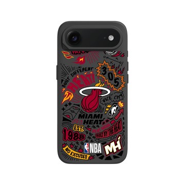iPhone Air SolidX 黑 - NBA - 塗鴉系列-邁阿密熱火 Miami Heat - Graffiti