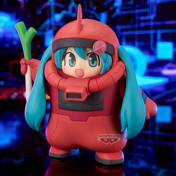 【東海模型】BP景品 鋼彈45周年×初音未來 初音未來 夏亞專用薩克裝 公仔 眼鏡牌 BANPRESTO