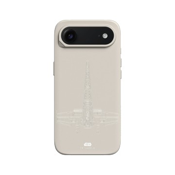 iPhone Air SolidX 貝殼灰 - 迪士尼-星際大戰 Star Wars - X戰機-線條白
