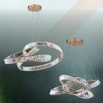 LED 華麗水晶吊燈  38-80511、80512