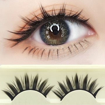 日系假睫毛cos小惡魔萌妹少年硬梗尖尾濃密舞臺表演上睫毛B21