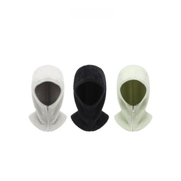 SINONOME 仿貂毛針織帽 巴拉克拉法帽 YKK拉鏈毛線冷帽男女秋冬潮