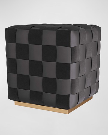 Winnetka Leather Ottoman