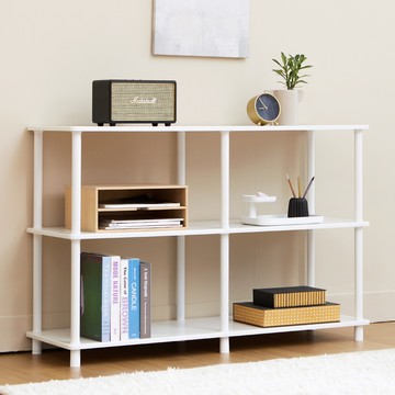 Tres Belle 客廳桌展示架  白色  3層  1190 x 390 x 790mm