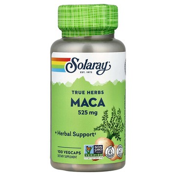 Solaray, 真實草本，瑪卡，525 毫克，100 粒素食膠囊