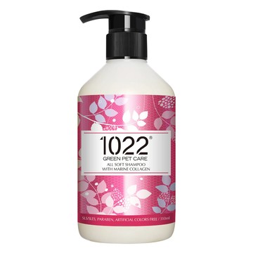 1022 GREEN PET CARE 海漾美肌 膠原蛋白系列 洗毛精 香蜂草柔順配方  310ml  1瓶