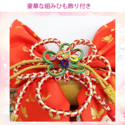 オレンジ、金の作り帯　ハンドメイド　5歳から　七五三などに オレンジ、金の作り帯 ハンドメイド 5歳から 七五三などに