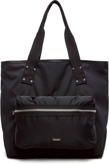 sacai 黑色大号 Pocket 托特包